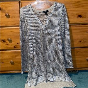 Long sleeve see through t-shirt